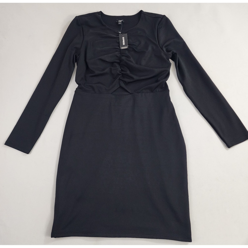 Express Dress Womens Small Petite SP Black 31145626 Stretch $88 Ladies